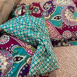 Reversible Vera Bradley comforter set